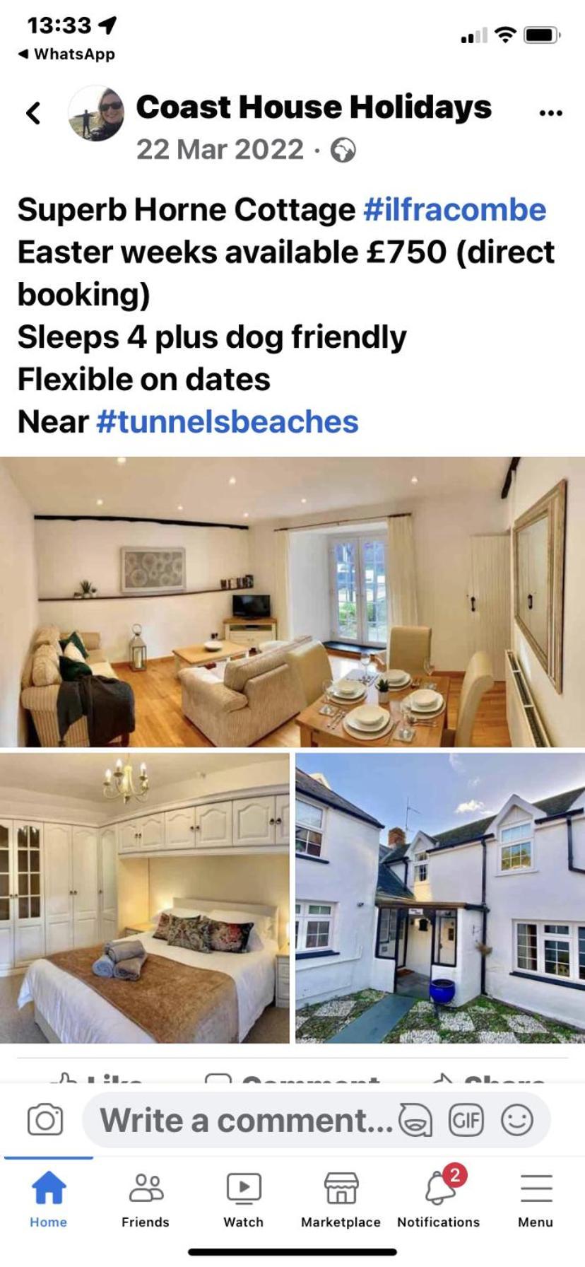 Horne Cottage Ilfracombe Dış mekan fotoğraf